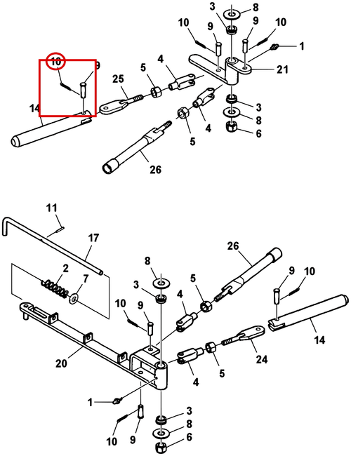 Century Series 10 Gen 1 Cotter Pin, 1/8" x 1" - where it fits