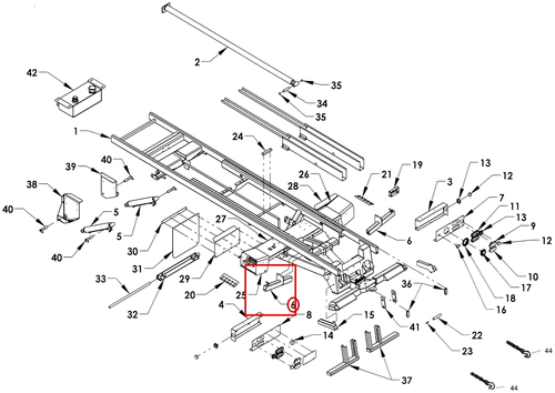 Century Series 10 Gen 1 L-Arm Storage Tube Bracket (Optional) 0805022 - where it fits