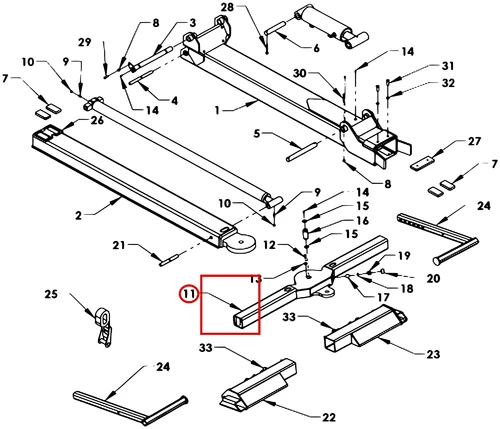 Century Series 10 Gen 1 Crossbar Weldment, 3-1/2" Square - where it fits