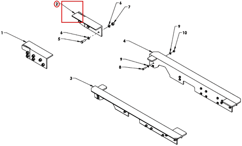 Century Series 10 Gen 1 Dodge Frame Mounting Angle - Right - where it fits