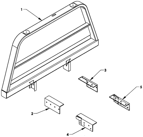 Century Series 10 Gen 1 Frame Mounted Pylon-Dodge - diagram