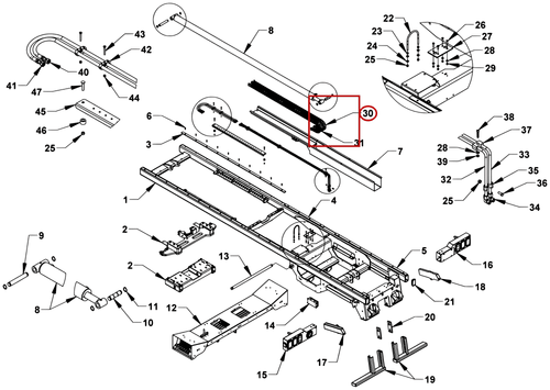 Chevron Series 10 Gen II Igus 200.03.055 41 Link Track & Bolt Kit - where it fits