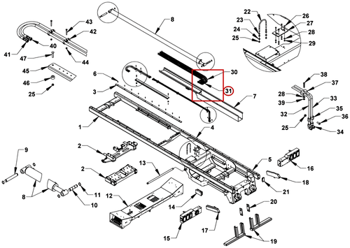 Chevron Series 10 Gen II Igus 200.05.055 41 Link Track & Bolt Kit - where it fits