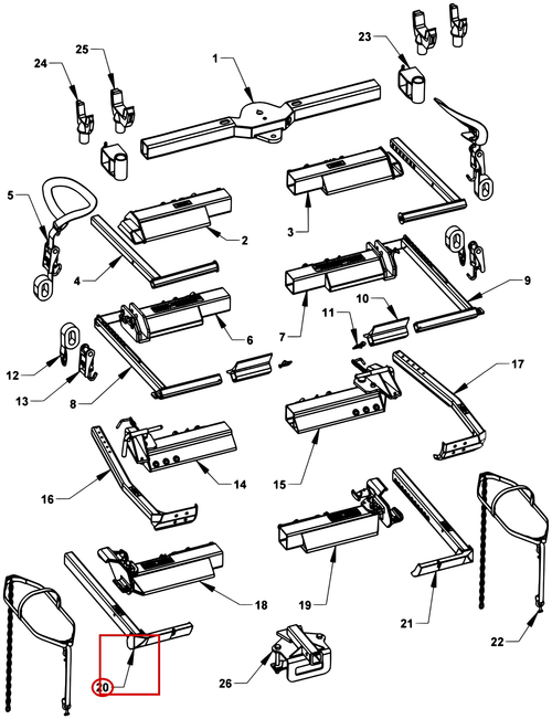 Chevron Series 10 Gen II 3-Way Pivot L-Arm - LH - where it fits