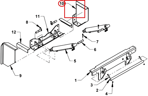 Chevron Series 10 Gen II 20 in. Outboard Tilt Saddle - Right - where it fits