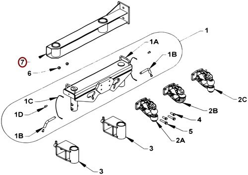 Chevron Series 10 Gen 2 Pintle Attachment Storage Bracket - where it fits