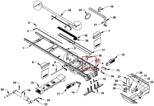 Century Series 12 Gen II Right Approach Rear Bed-Lock - LH - where it fits