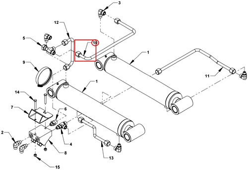 Century Series 12 Gen II Underlift Fluid Tube Assembly - LH - where it fits