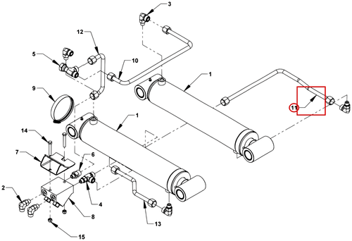 Century Series 12 Gen II Underlift Fluid Tube Assembly - LH 72H33013L1 - where it fits