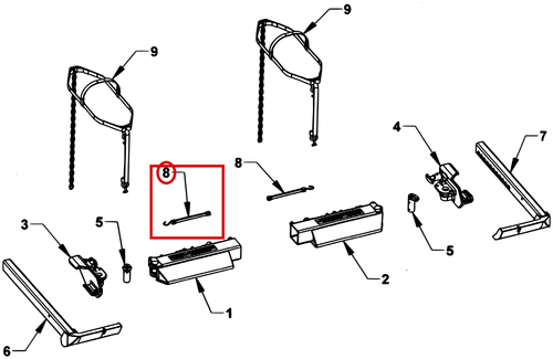 Chevron Renegade 408V&T Rubber Tension Strap with S-Hook - where it fits