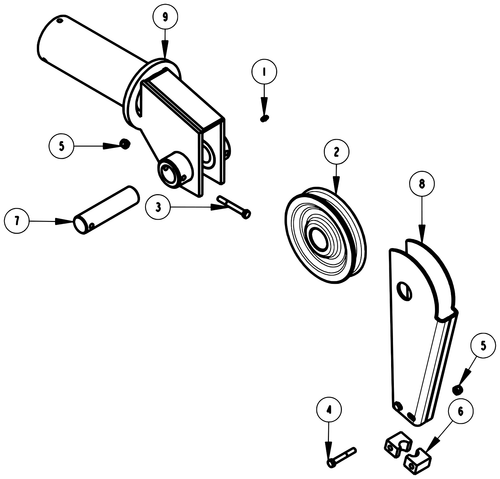 Century 1150 Sheave Shaft - diagram