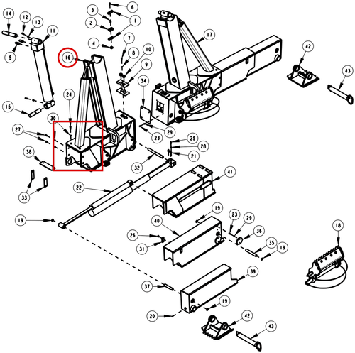 Century 1150 ST1 Assembly Weldment, LH 1.5 BOSS'15 - where it fits