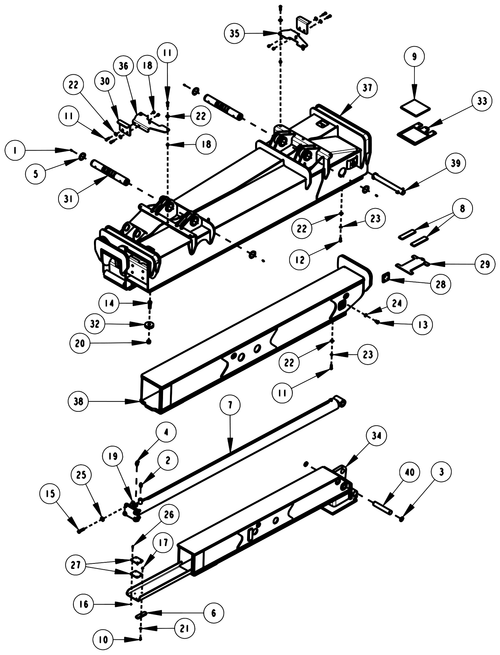 Century 1150 Cylinder,outrig 3BOREx84STROKE - diagram