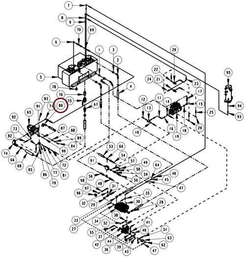 Century 1150 Hyd Fitting,ell 1 W/Flange Kit - where it fits