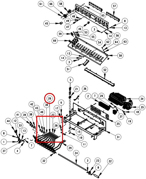 Century 1150 Control Rod Weldment - where it fits