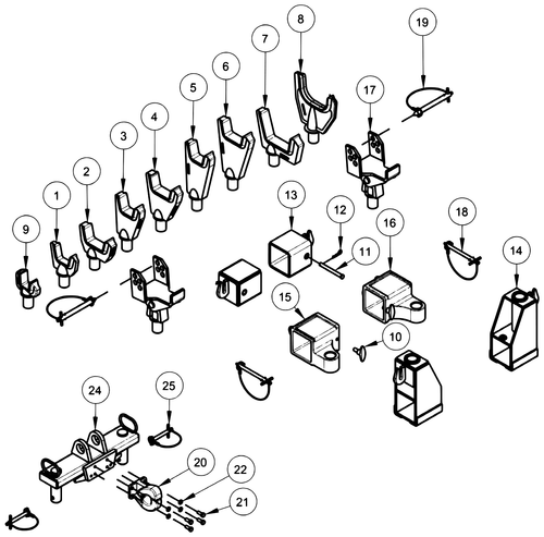 Century 1150 Kit - Standard Fork Sdu - diagram