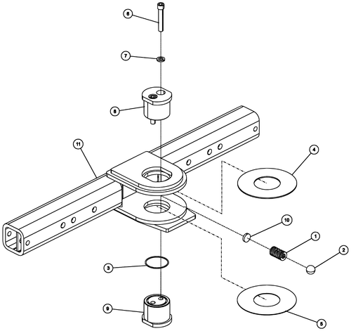 Century 4024/T2 O Ring - Pivot Pin - diagram
