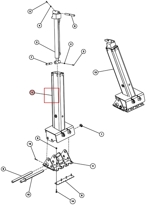 Century 4024/T2 Inner Spade Weld't L.H.(4024) - where it fits