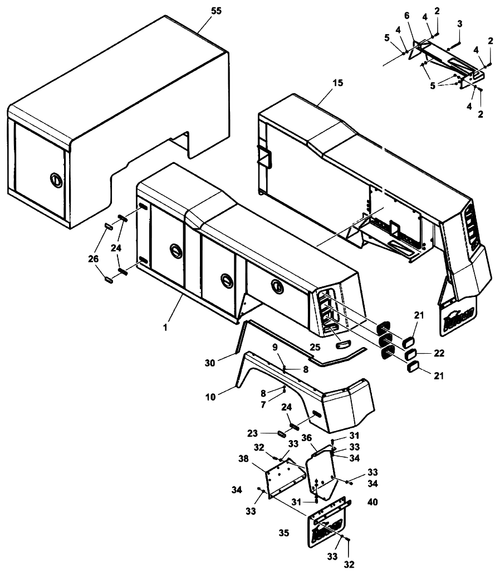 Vulcan V-30 Fender Kit, LH - diagram