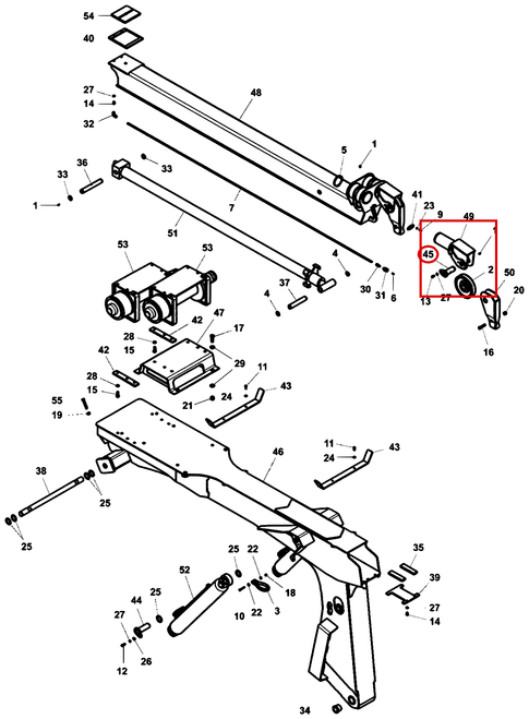 Vulcan V-30 Pin Weldment 3014-802000 - where it fits