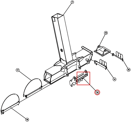 Vulcan V-30 Gen 2 Rear Outrigger Spade Weld't - where it fits
