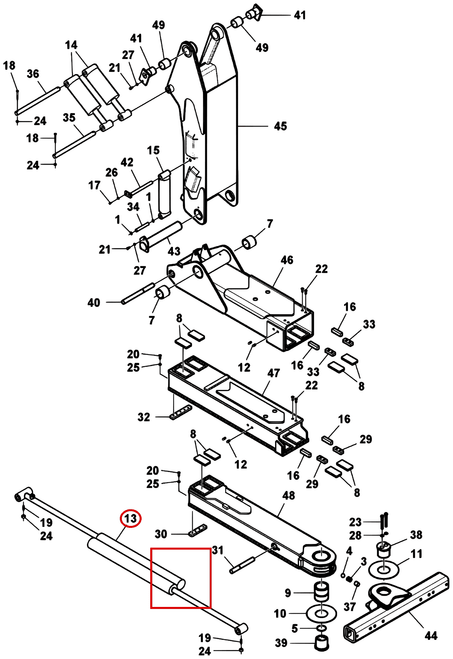 Challenger CH-35 Extend Cylinder - where it fits