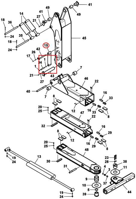 Challenger CH-35 Fold Cylinder - where it fits