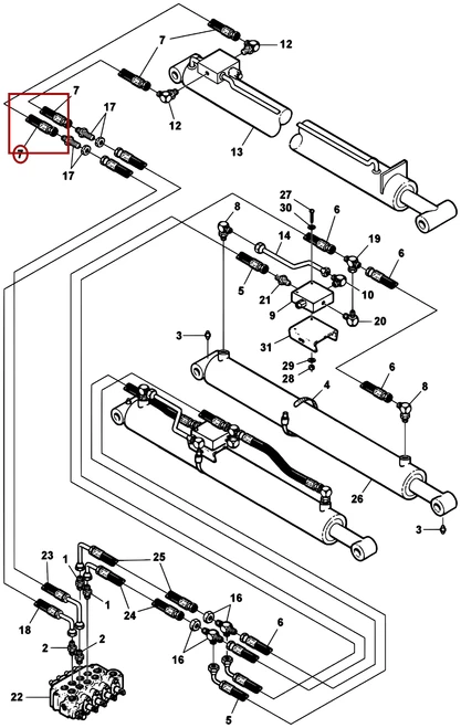Challenger CH-35 Hose Assembly, 58" - where it fits