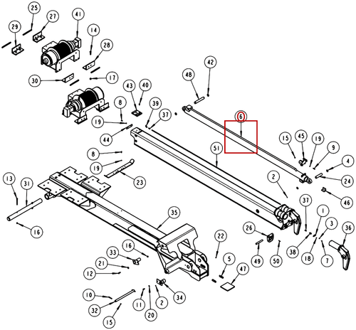 CYLINDER, BOOM EXT.(W/SUN VALV - where it fits