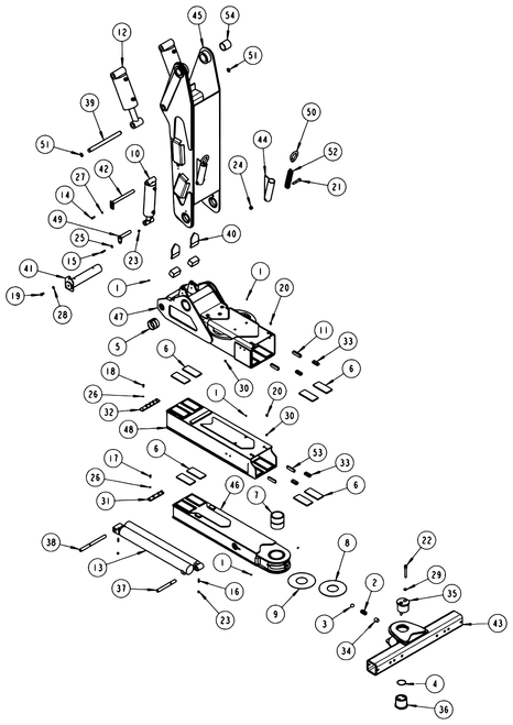 SHAFT, EXT CYL ROD PLT - diagram