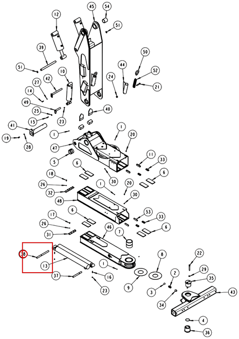 SHAFT, EXT CYL BASE PLT - where it fits