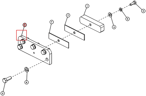 PLATE, SLIDE PAD SUPPORT - where it fits