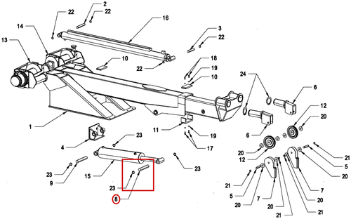 REBEL BOOM UP CYLINDER ROD PIN - where it fits
