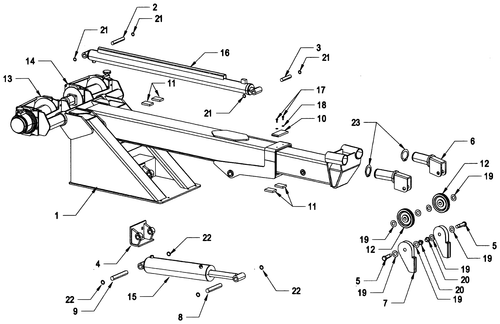 WINCH - 6-TON PLANETARY - LEFT - diagram
