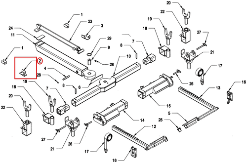 L-ARM STORAGE BRACKET-512 - where it fits