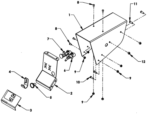 AIR SWITCH CNTRL PNL 2-TOG AL. - 18149R - diagram