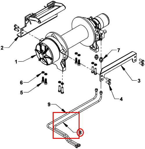FLUID TUBE-WARN 20XL WINCH-26 - 343046 - where it fits