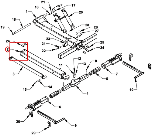 INNER W/L BOOM WLDMT. LCG30 6K - where it fits