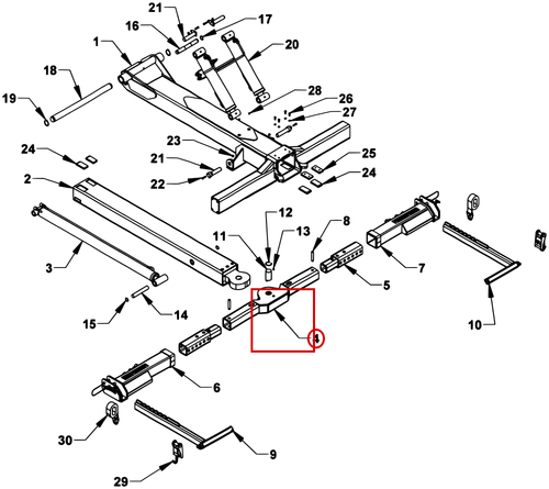 CROSSBAR WELDMENT - 1016 - where it fits