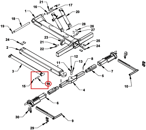EXT CYL. PIN-ROD END LCG30 6K - where it fits
