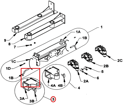 FORK HOLDER-OFFSET-ASSY-RH 4X4 - where it fits