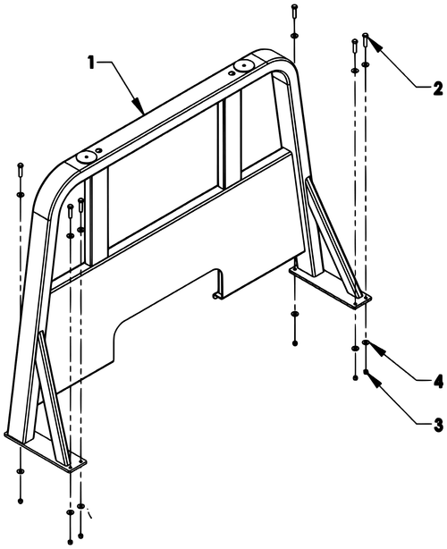 CAB PROTECTOR (LCG20/30) 60" - diagram