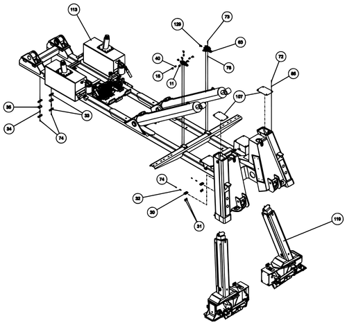 BRACKET WLDMT CHAIN ROLLER - diagram