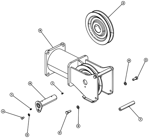 SHAFT - EXTEND SHEAVE WELD'T - diagram