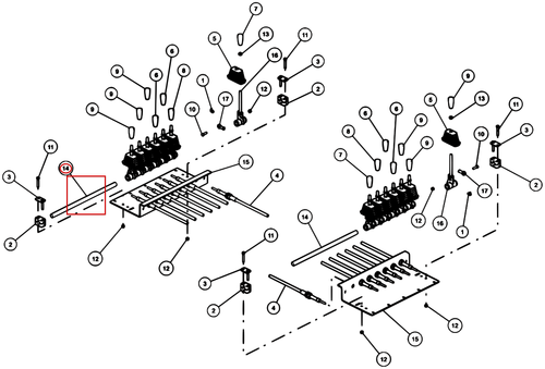 PIN-CONTROL HANDLE PIVOT - where it fits