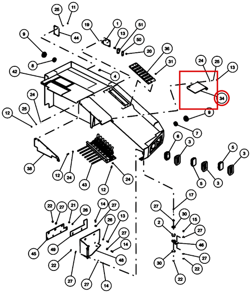 PANEL - RIGHT HAND REAR SLOPE - where it fits
