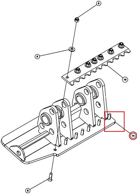 LH FLIPPER PAD WELDT - where it fits