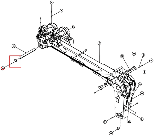 SPACER, MAIN BOOM PIVOT - where it fits