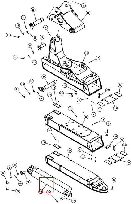 TWIN CYL. ARRANGEMENT WELD-ON - where it fits