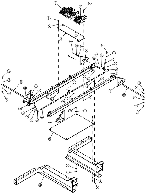 CONTROL HANDLE ASSY - LONG - diagram